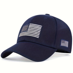 1pc Men's American Flag Baseball Cap, Adjustable Casual Hat For Spring/Autumn/Spring