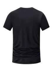 [Moisture-Wicking Athletic T-Shirts] 4 Pcs Men's Gradient Moisture-Wicking Athletic T-Shirts - Breathable and Quick-Drying - For Running and Fitness Training