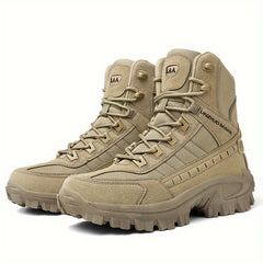 [Hiking Boots] Men's High-Top Hiking Boots - Durable, Non-Slip, Lace-Up - Outdoor Adventures & Sports